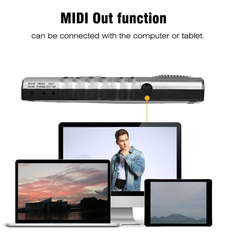 61 Keys Portable Flexible Roll Up Electronic Soft Keyboard Piano with Speakers, 61 Keys