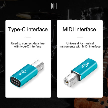 Type-C Female to MIDI Male Universal Adapter for Electronic Musical Instruments