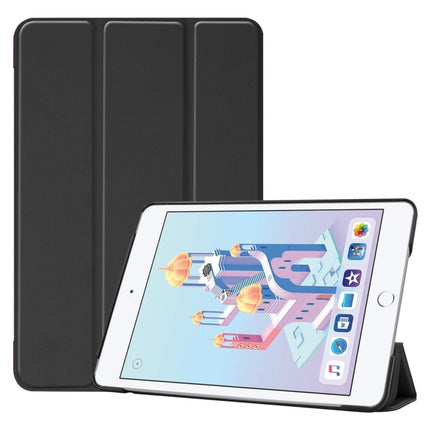 Custer Texture Horizontal Flip Smart PU Ledertasche für iPad Mini 4 / Mini 5, mit Sleep / Wake-up-Funktion und dreifach klappbarem Halter, für iPad Mini 4 / Mini 5
