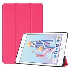 Custer Texture Horizontal Flip Smart PU Leather Case for iPad Mini 4 / Mini 5, with Sleep / Wake-up Function & Three-folding Holder, For iPad Mini 4 / Mini 5