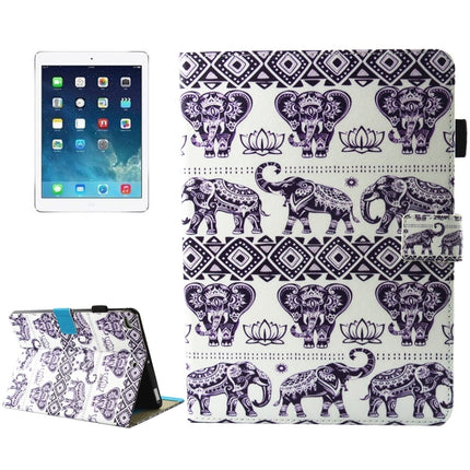 Para iPad mini 4 / mini 3 / mini 2 / mini Funda protectora de cuero con tapa horizontal con patrón universal con soporte, ranuras para tarjetas y función de suspensión, para iPad mini 4 / mini 3 / mini 2 / mini