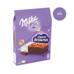 Milka Choco Brownie carton containing 6 individual bars - VAT FREE