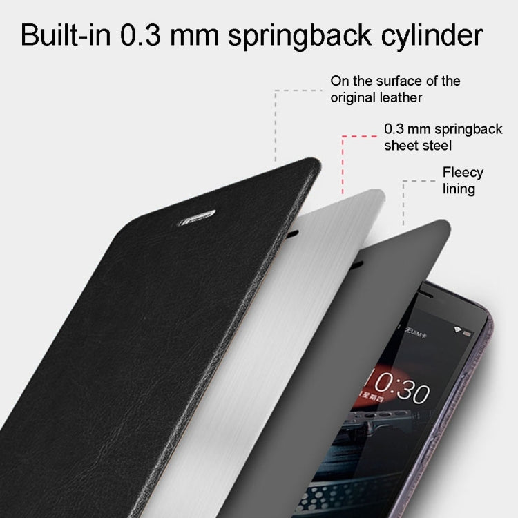 MOFI for Lenovo Lemon K10 Crazy Horse Texture Horizontal Flip Leather Case with Holder