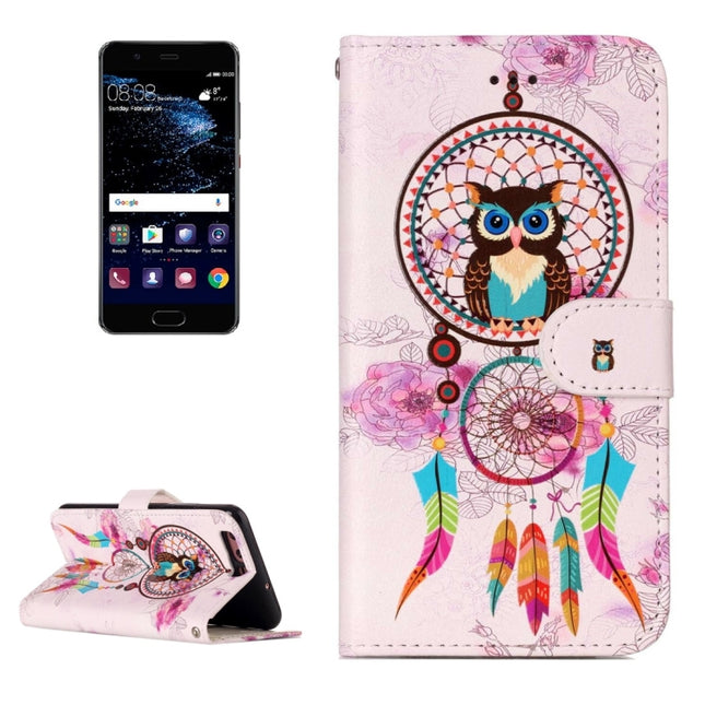 For Huawei  P10 Gloss Oil Embossed Flower Elephant Pattern Horizontal Flip Leather Case with Holder & Card Slots & Wallet & Photo Frame