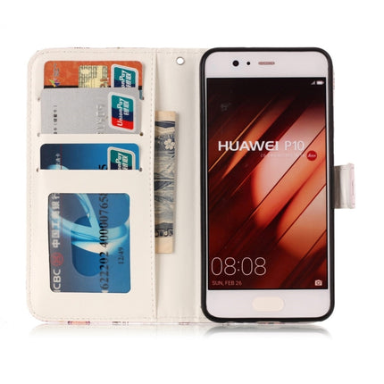 For Huawei  P10 Gloss Oil Embossed Flower Elephant Pattern Horizontal Flip Leather Case with Holder & Card Slots & Wallet & Photo Frame
