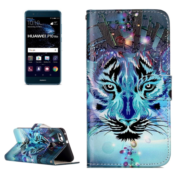 For Huawei  P10 Lite Gloss Oil Embossed Panda Pattern Horizontal Flip Leather Case with Holder & Card Slots & Wallet & Photo Frame