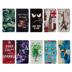 For Huawei  P8 Lite (2017) & Honor 8 Lite Green Tree in Bloom Pattern Horizontal Flip Leather Case with Holder & Card Slots & Wallet