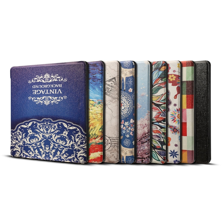 Dibase for Amazon Kindle Oasis 2017 7 inch Print Horizontal Flip PU Leather Protective Case