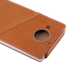 Vertical Flip Genuine Leather Case + QI Wireless Standard Charging Back Cover For Microsoft Lumia 950 XL, For Lumia 950 XL Leather Case