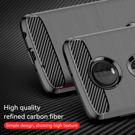 Brushed Texture Carbon Fiber TPU Case for Motorola Moto Z4 Play
