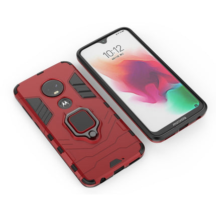 PC + TPU Shockproof Protective Case for Motorola Moto G7, with Magnetic Ring Holder
