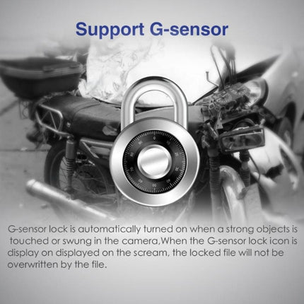 MT-80 3.0 inch 140 Degrees Wide Angle HD Video Motorcycle Dual  Camera DVR, Support TF Card (32GB Max), MT-80