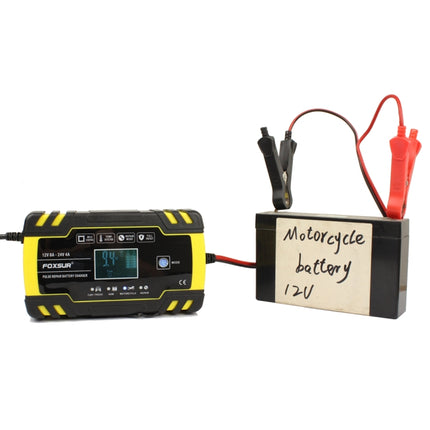 FOXSUR 12V-24V Car Motorcycle Truck Repair Battery Charger AGM Charger, EU Plug, EU Plug, UK Plug, US Plug