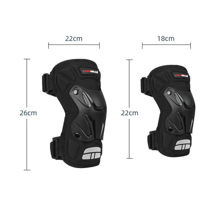 PRO-BIKER 2 in 1 Outdoor Sports Knee Pad Hiking Ski Motorcycle Bicycle Riding Protective Gear with Reflective Strip, PRO-BIKER 2 in 1 Knee Pad