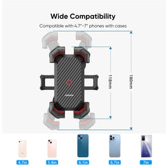 JOYROOM JR-ZS288 Motorcycle Mobile Phone Mount Holder, Motorcycle