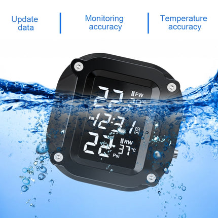 M6 Anti-vibration Motorcycles Tire Pressure Monitor with Anti-theft Screw Holder, M6 Anti-vibration