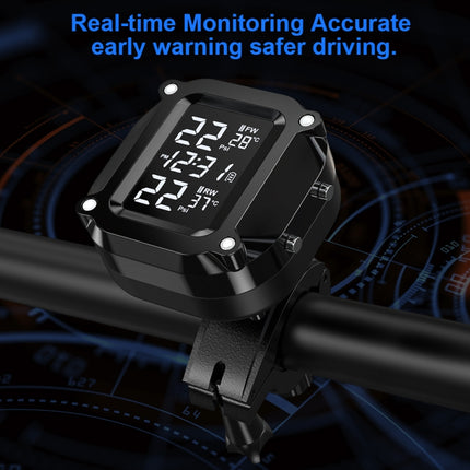 M6 Anti-vibration Motorcycles Tire Pressure Monitor with Anti-theft Screw Holder, M6 Anti-vibration