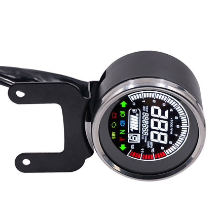 Universal Motorcycle Modified Multi-functional LED Digital Meter Indicator Light Tachometer Odometer Speedometer Oil Meter