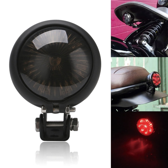 Speedpark 12V Motorcycle Modified Tail Light Brake Light for Harley, For Harley(Black), For Harley(Black Red), For Harley(Silver+Black), For Harley(Silver+Red)