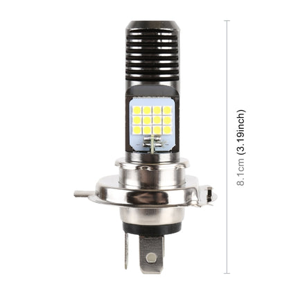 H4 DC12V / 7.4W Motorcycle LED Headlight with 24LEDs SMD-3030 Lamp Beads, H4 Style 2 (White Light), H4 Style 2 (Yellow + White)