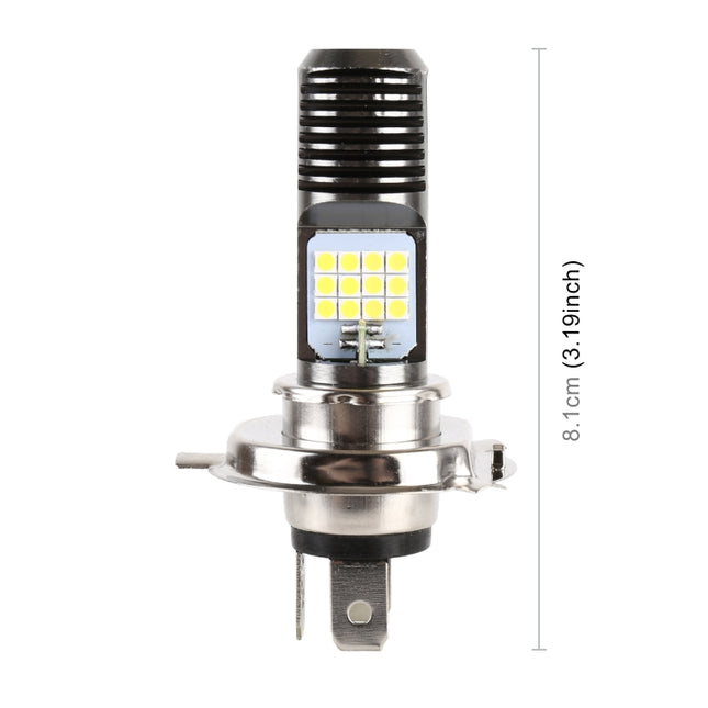 H4 DC12V / 7.4W Motorcycle LED Headlight with 24LEDs SMD-3030 Lamp Beads, H4 Style 2 (White Light), H4 Style 2 (Yellow + White)