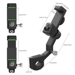 Motorcycle Spherical Compass Phone Holder, Rearview Mirror without Light