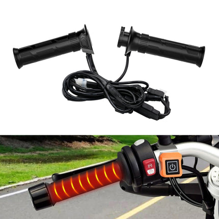 WUPP CS-990A1 Motorcycle Modified Intelligent Electric Heating Hand Cover Heated Grip Handlebar with Five Gear Temperature Control & Five Colors Indicator, CS-990A1