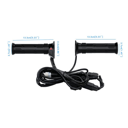 WUPP CS-990A1 Motorcycle Modified Intelligent Electric Heating Hand Cover Heated Grip Handlebar with Five Gear Temperature Control & Five Colors Indicator, CS-990A1