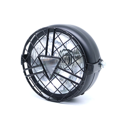 Motorcycle Arrowhead Reticular Retro Lamp LED Headlight Modification Accessories for CG125 / GN125, DM-DD-1995, DM-DD-1995 (Yellow)