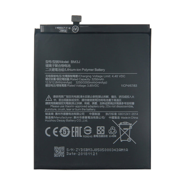 BM3J 3250mAh for Xiaomi Mi 8 Lite Li-Polymer Battery, For Xiaomi Mi 8 Lite