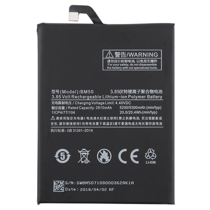 5300mAh BM50 for Xiaomi Max 2 Li-Polymer Battery, For Max 2