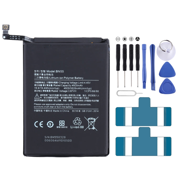 BN55 Li-ion Polymer Battery for Xiaomi Redmi Note 9S/Redmi Note 9 Pro Max/Redmi Note 9 Pro India, For Xiaomi Redmi Note 9S/Redmi Note 9 Pro Max/Redmi Note 9 Pro India