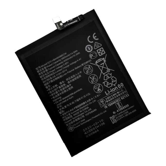 4000mAh HB446486ECW Li-Polymer Battery Replacement for Huawei P Smart Pro 2019 / P20 Lite 2019 / Y9s