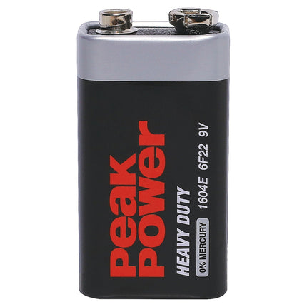 Original 9V Battery Peak Power 9 VOLTS Extra Heavy Duty Battery