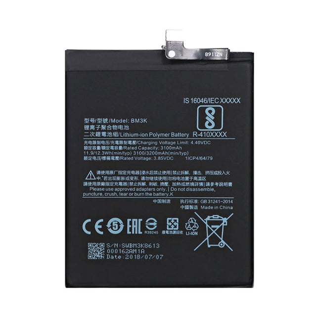 BM3K 3100mAh for Xiaomi Mi Mix 3 Li-Polymer Battery, For Xiaomi Mi Mix 3