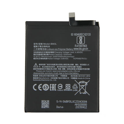 BM3L 3200mAh for Xiaomi Mi 9 Li-Polymer Battery, For Xiaomi Mi 9