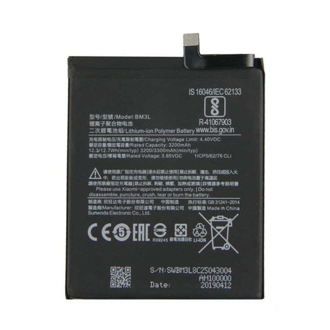 BM3L 3200mAh for Xiaomi Mi 9 Li-Polymer Battery, For Xiaomi Mi 9