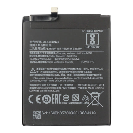 BN35 3200mAh for Xiaomi Redmi 5 Li-Polymer Battery, For Xiaomi Redmi 5
