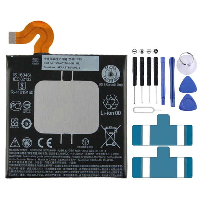 B2Q55100 Li-ion Polymer Battery for HTC U12+ / U12 Plus, For HTC U12+