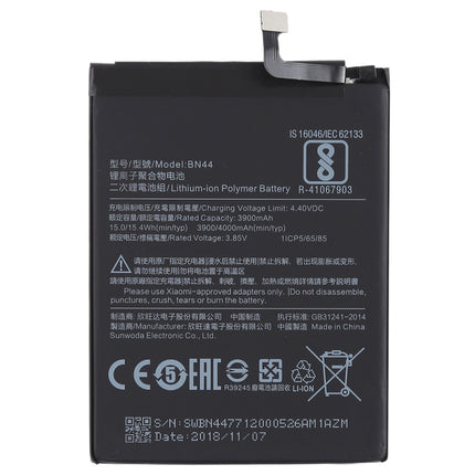 3900mAh BN44 for Xiaomi Redmi 5 Plus Li-Polymer Battery, For Redmi 5 Plus