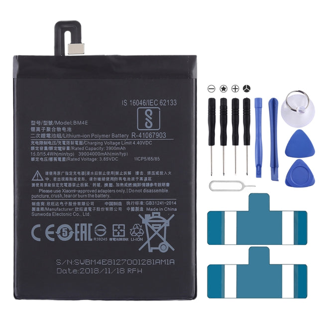 BM4E 3900mAh for Xiaomi Pocophone F1 Li-Polymer Battery, Pocophone F1