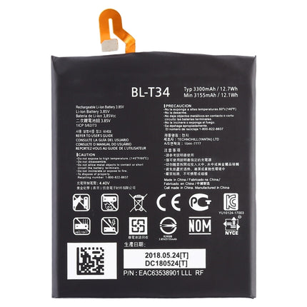 3300mAh BL-T34 for LG V30 Li-Polymer Battery