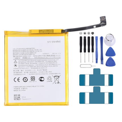 For Motorola One Vision XT1970-1 3500mAh Replacement Li-Polymer Battery KR40, For Motorola One Vision