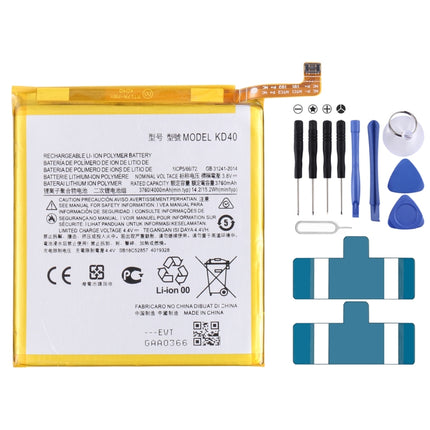 For Motorola Moto G8 Plus XT201/XT2019-2 4000mAh Replacement Li-Polymer Battery KD40, For Motorola Moto G8 Plus