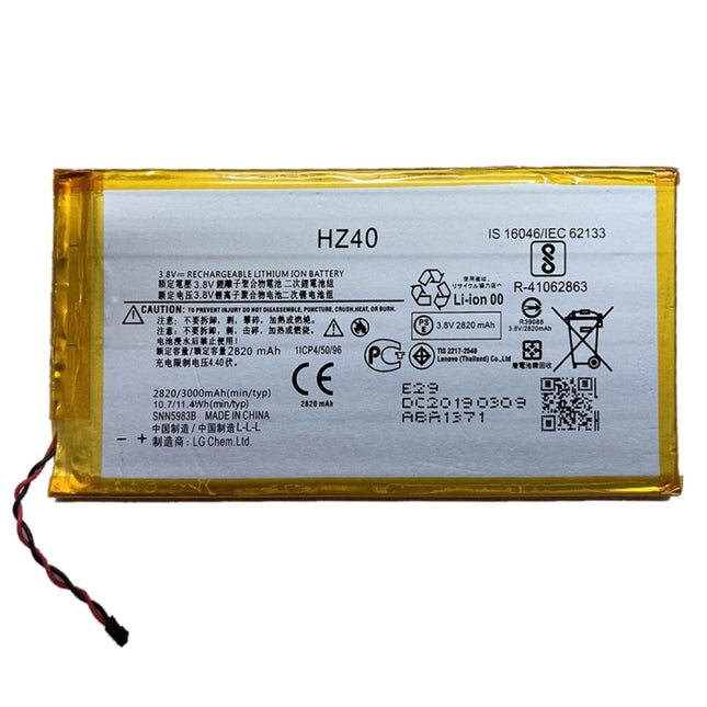 2820mAh Li-Polymer Battery HZ40 for Motorola Moto Z2 Play / XT1710-08 / XT1710, For Moto Z2 Play