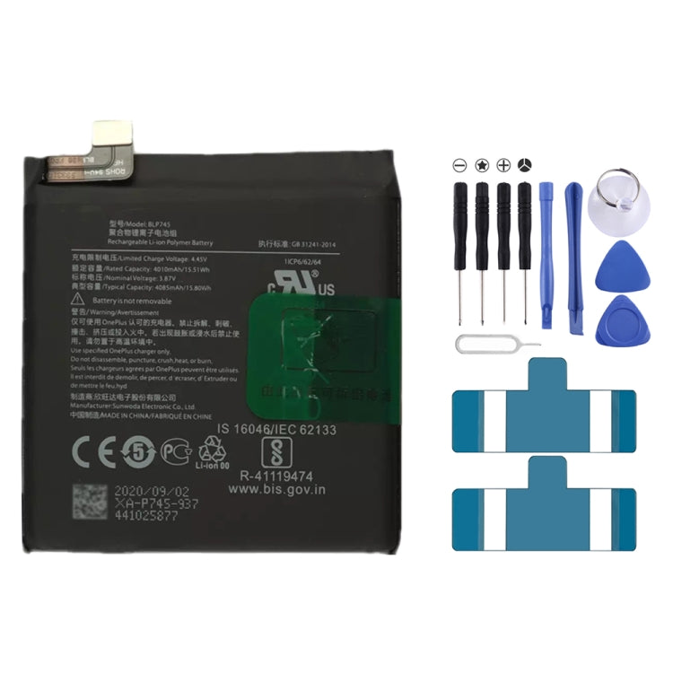 4000mAh BLP745 for OnePlus 7T Pro Li-ion Polymer Battery, For OnePlus 7T Pro