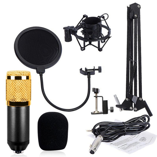 BM-800 Network K-Song Dedicated High-end Metal Shock Mount Microphone Set, BM800 Kit Black, BM800 Kit Pink, BM800 Kit Blue, BM800 Kit White