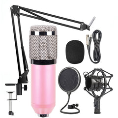 BM-800 Network K-Song Dedicated High-end Metal Shock Mount Microphone Set, BM800 Kit Blue, BM800 Kit White, BM800 Kit Black, BM800 Kit Pink