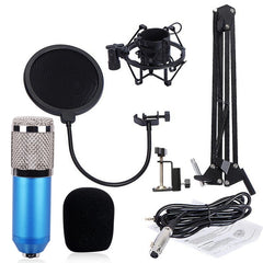 BM-800 Network K-Song Dedicated High-end Metal Shock Mount Microphone Set, BM800 Kit Blue, BM800 Kit White, BM800 Kit Black, BM800 Kit Pink