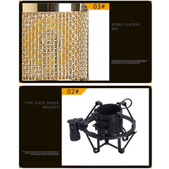 BM-800 Network K-Song Dedicated High-end Metal Shock Mount Microphone Set, BM800 Kit Blue, BM800 Kit White, BM800 Kit Black, BM800 Kit Pink